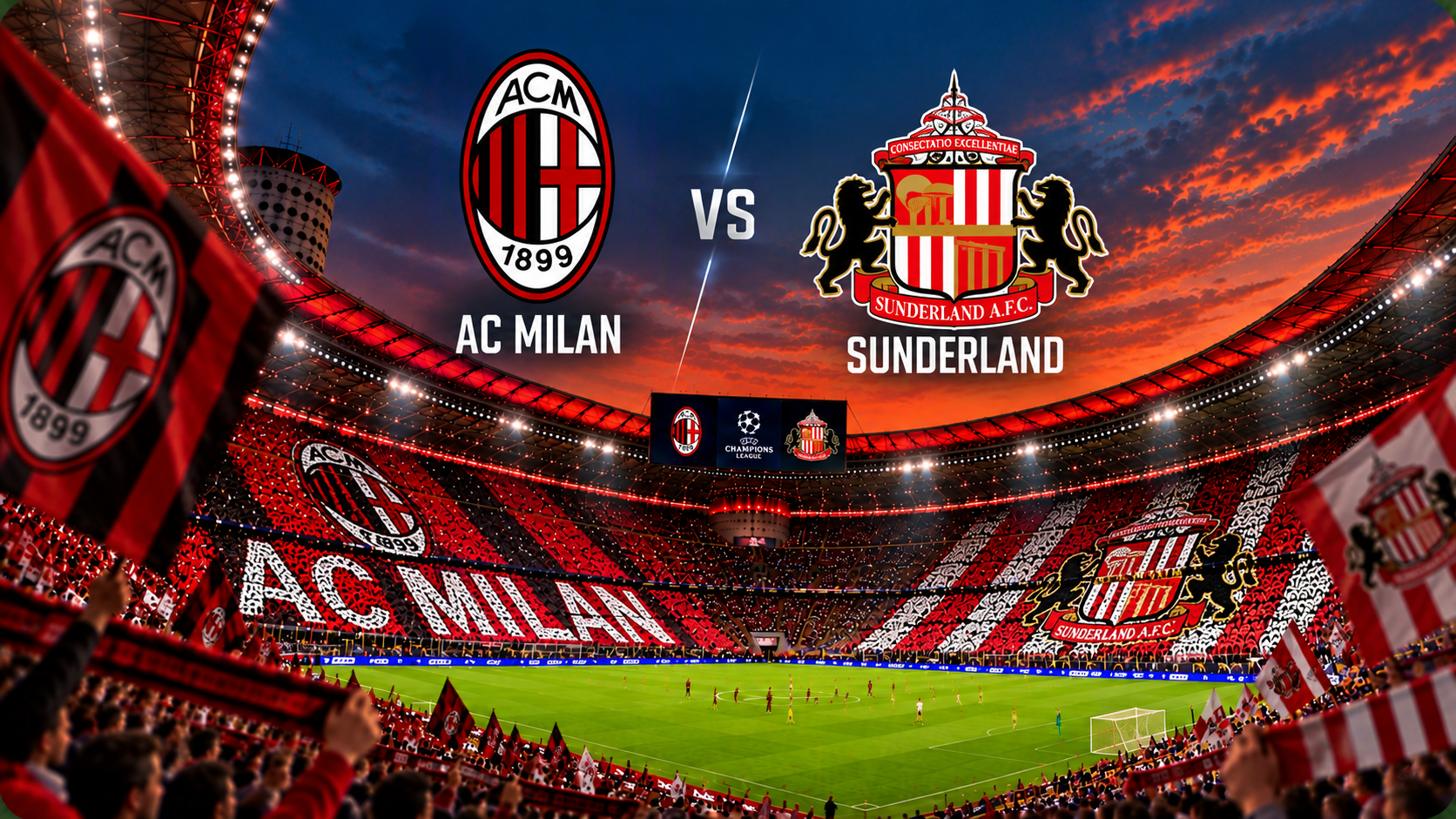 AC Milan vs Sunderland