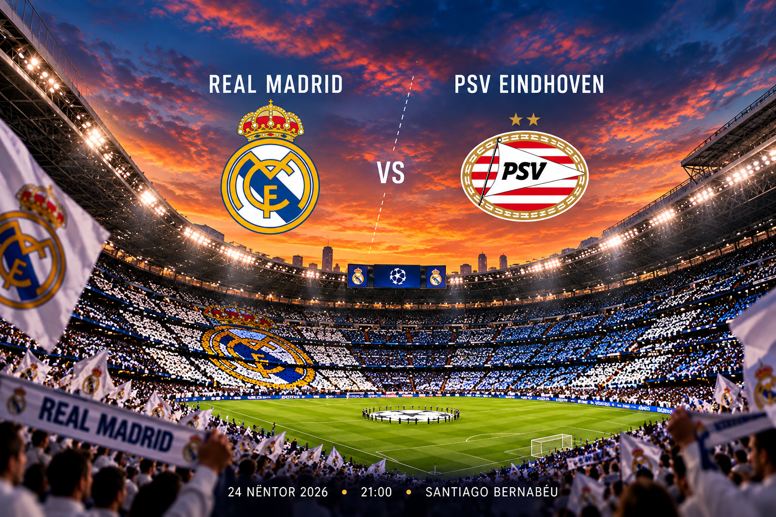 Real Madrid - PSV Eindhoven UCL
